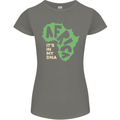 In My DNA Juneteenth Black Lives Matter African Womens Petite Cut T-Shirt Charcoal