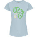 In My DNA Juneteenth Black Lives Matter African Womens Petite Cut T-Shirt Light Blue