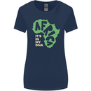 In My DNA Juneteenth Black Lives Matter African Womens Wider Cut T-Shirt Navy Blue