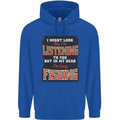 In My Head I'm Busy Fishing Fisherman Funny Mens 80% Cotton Hoodie Royal Blue