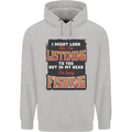 In My Head I'm Busy Fishing Fisherman Funny Mens 80% Cotton Hoodie Sports Grey