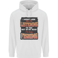 In My Head I'm Busy Fishing Fisherman Funny Mens 80% Cotton Hoodie White
