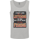 In My Head I'm Busy Fishing Fisherman Funny Mens Vest Tank Top Sports Grey