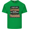 In My Head I'm Busy Training Gym Bodybuilding Kids T-Shirt Childrens Irish Green