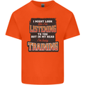 In My Head I'm Busy Training Gym Bodybuilding Kids T-Shirt Childrens Orange