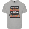 In My Head I'm Busy Training Gym Bodybuilding Kids T-Shirt Childrens Sports Grey
