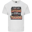 In My Head I'm Busy Training Gym Bodybuilding Kids T-Shirt Childrens White