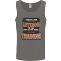 In My Head I'm Busy Training Gym Bodybuilding Mens Vest Tank Top Charcoal