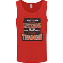 In My Head I'm Busy Training Gym Bodybuilding Mens Vest Tank Top Red