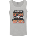 In My Head I'm Busy Training Gym Bodybuilding Mens Vest Tank Top Sports Grey