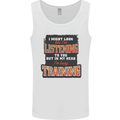 In My Head I'm Busy Training Gym Bodybuilding Mens Vest Tank Top White