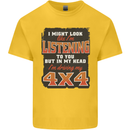 In My Head I'm Driving My 4X4 Off Roading Kids T-Shirt Childrens Yellow