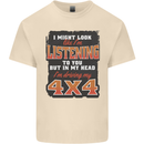 In My Head I'm Driving My 4X4 Off Roading Mens Cotton T-Shirt Tee Top Natural