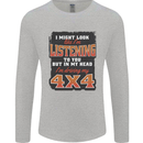 In My Head I'm Driving My 4X4 Off Roading Mens Long Sleeve T-Shirt Sports Grey
