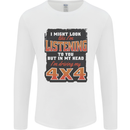 In My Head I'm Driving My 4X4 Off Roading Mens Long Sleeve T-Shirt White