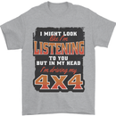 In My Head I'm Driving My 4X4 Off Roading Mens T-Shirt 100% Cotton Sports Grey