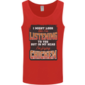 In My Head I'm Frying Chicken Funny Food Mens Vest Tank Top Red