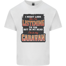 In My Head I'm In My Caravan Caravanning Funny Mens Cotton T-Shirt Tee Top White