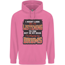 In My Head I'm Playing Drums Drummer Mens 80% Cotton Hoodie Azelea