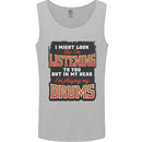 In My Head I'm Playing Drums Drummer Mens Vest Tank Top Sports Grey