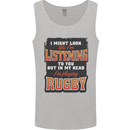 In My Head I'm Playing Rugby Funny Mens Vest Tank Top Sports Grey