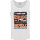 In My Head I'm Riding My Bicycle Bike MTB Mens Vest Tank Top White