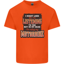 In My Head I'm Riding My Motorbike Biker Kids T-Shirt Childrens Orange