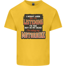 In My Head I'm Riding My Motorbike Biker Kids T-Shirt Childrens Yellow