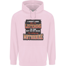 In My Head I'm Riding My Motorbike Biker Mens 80% Cotton Hoodie Light Pink