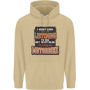 In My Head I'm Riding My Motorbike Biker Mens 80% Cotton Hoodie Sand