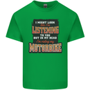 In My Head I'm Riding My Motorbike Biker Mens Cotton T-Shirt Tee Top Irish Green