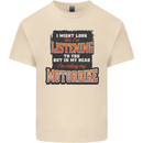 In My Head I'm Riding My Motorbike Biker Mens Cotton T-Shirt Tee Top Natural