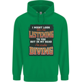In My Head I'm Scuba Diving Diver Funny Mens 80% Cotton Hoodie Irish Green