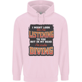 In My Head I'm Scuba Diving Diver Funny Mens 80% Cotton Hoodie Light Pink
