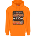 In My Head I'm Scuba Diving Diver Funny Mens 80% Cotton Hoodie Orange