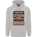 In My Head I'm Scuba Diving Diver Funny Mens 80% Cotton Hoodie Sports Grey
