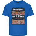 In My Head I'm Scuba Diving Diver Funny Mens Cotton T-Shirt Tee Top Royal Blue