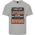 In My Head I'm Scuba Diving Diver Funny Mens Cotton T-Shirt Tee Top Sports Grey