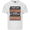 In My Head I'm Scuba Diving Diver Funny Mens Cotton T-Shirt Tee Top White