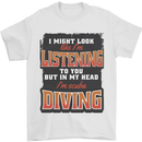In My Head I'm Scuba Diving Diver Funny Mens T-Shirt 100% Cotton White