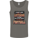 In My Head I'm Watching Football Funny Mens Vest Tank Top Charcoal