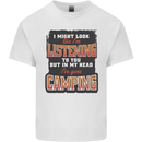 In My Head I've Gone Camping Funny Kids T-Shirt Childrens White