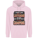 In My Head I've Gone Camping Funny Mens 80% Cotton Hoodie Light Pink