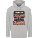 In My Head I've Gone Camping Funny Mens 80% Cotton Hoodie Sports Grey