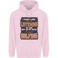 In My Head I've Gone Golfing Funny Golf Mens 80% Cotton Hoodie Light Pink