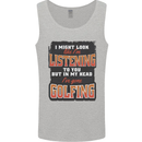 In My Head I've Gone Golfing Funny Golf Mens Vest Tank Top Sports Grey