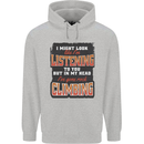 In My Head I've Gone Rock Climbing Climber Mens 80% Cotton Hoodie Sports Grey