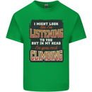 In My Head I've Gone Rock Climbing Climber Mens Cotton T-Shirt Tee Top Irish Green