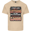 In My Head I've Gone Rock Climbing Climber Mens Cotton T-Shirt Tee Top Sand