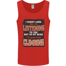 In My Head I've Gone Rock Climbing Climber Mens Vest Tank Top Red